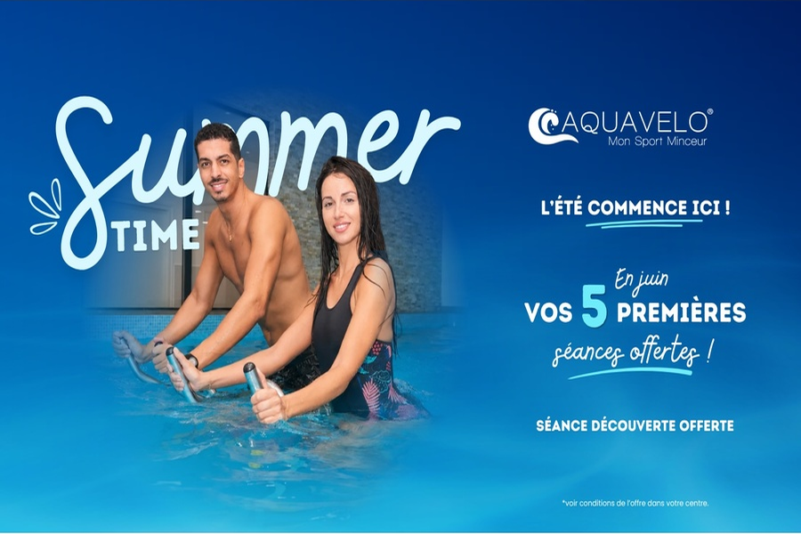 Promotion juin 2026 — 5 premières séances offertes Aquavélo Merignac